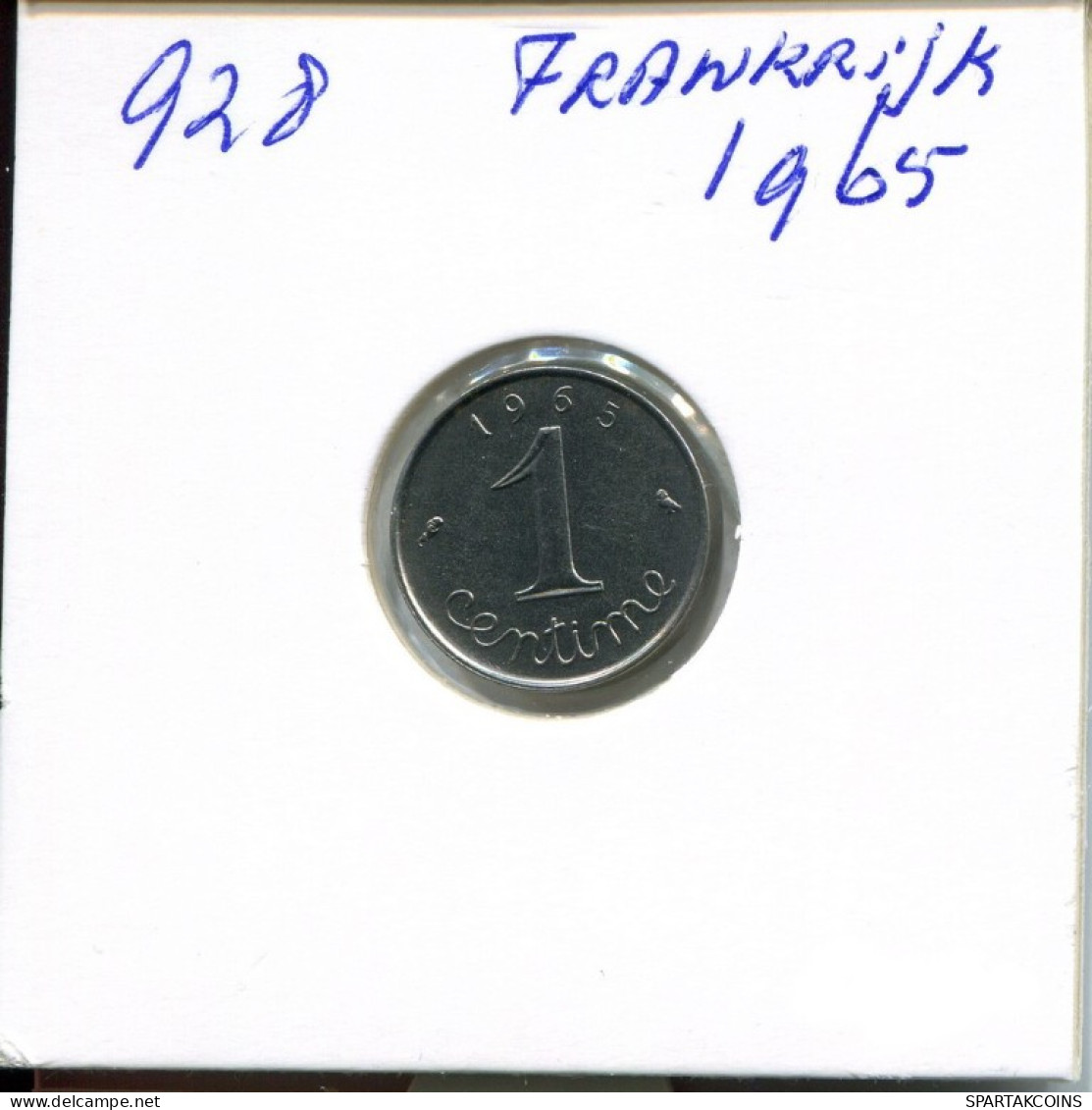 1 CENTIME 1965 FRANKREICH FRANCE Französisch Münze #AM941.D.A - 1 Centime