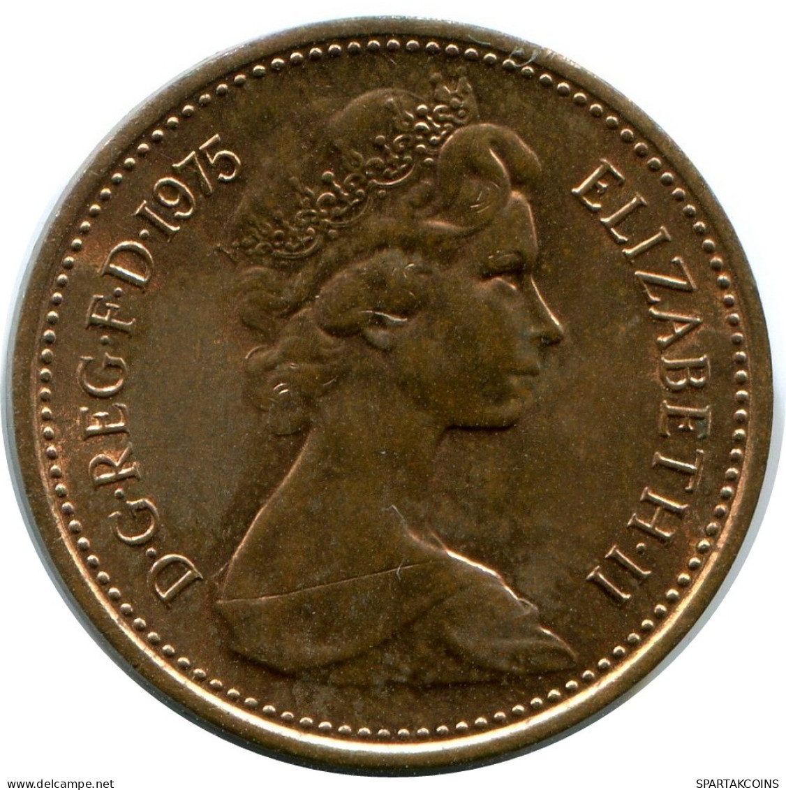 NEW PENNY 1975 UK GROßBRITANNIEN GREAT BRITAIN Münze #AZ039.D.A - 1 Penny & 1 New Penny