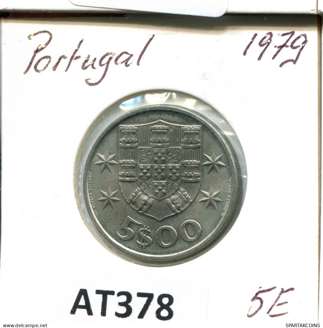 5 ESCUDOS 1979 PORTUGAL Münze #AT378.D.A - Portugal