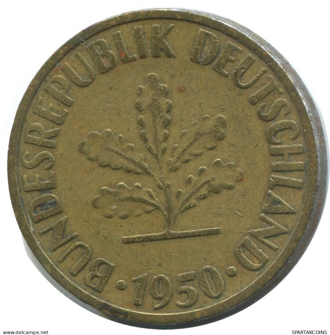 10 PFENNIG 1950 D BRD DEUTSCHLAND Münze GERMANY #AD553.9.D.A - 10 Pfennig