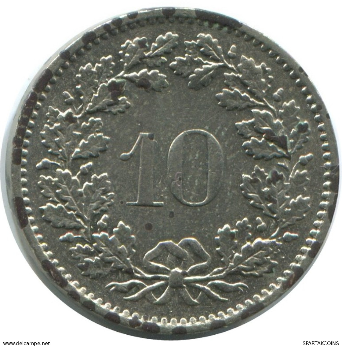 10 RAPPEN 1973 SWITZERLAND Coin HELVETIA #AD973.2.U.A - Andere & Zonder Classificatie
