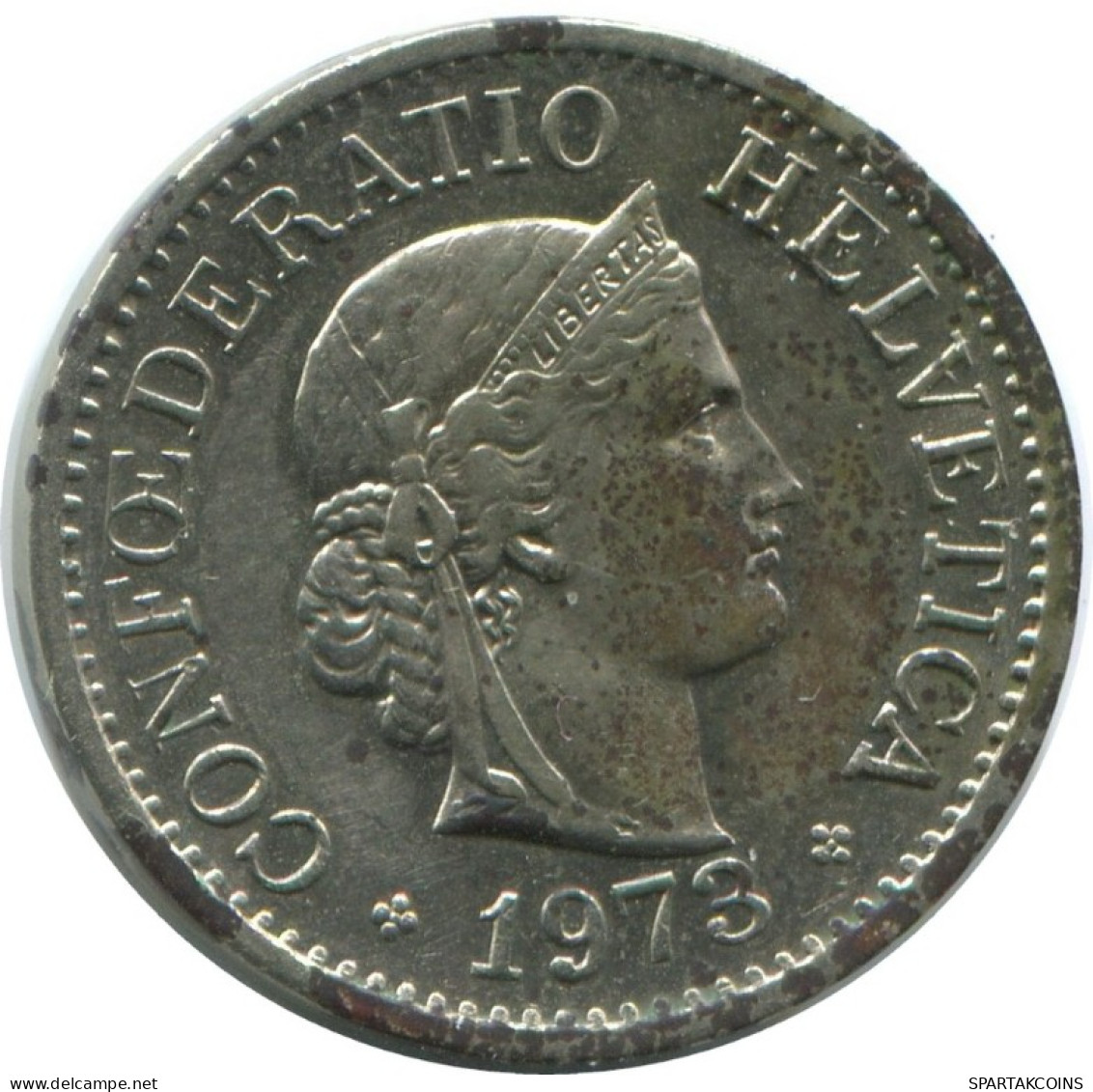 10 RAPPEN 1973 SWITZERLAND Coin HELVETIA #AD973.2.U.A - Andere & Zonder Classificatie