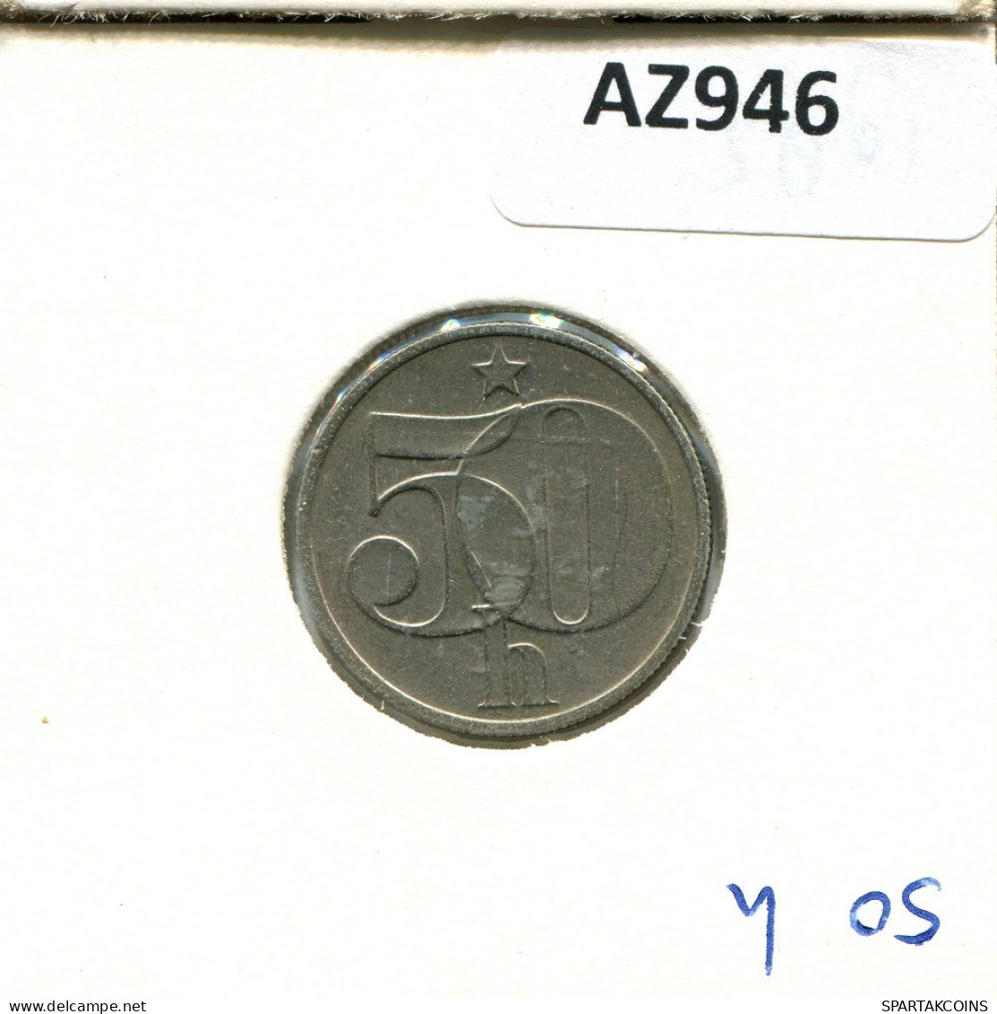 50 HALERU 1985 CZECHOSLOVAKIA Coin #AZ946.U.A - Tchécoslovaquie