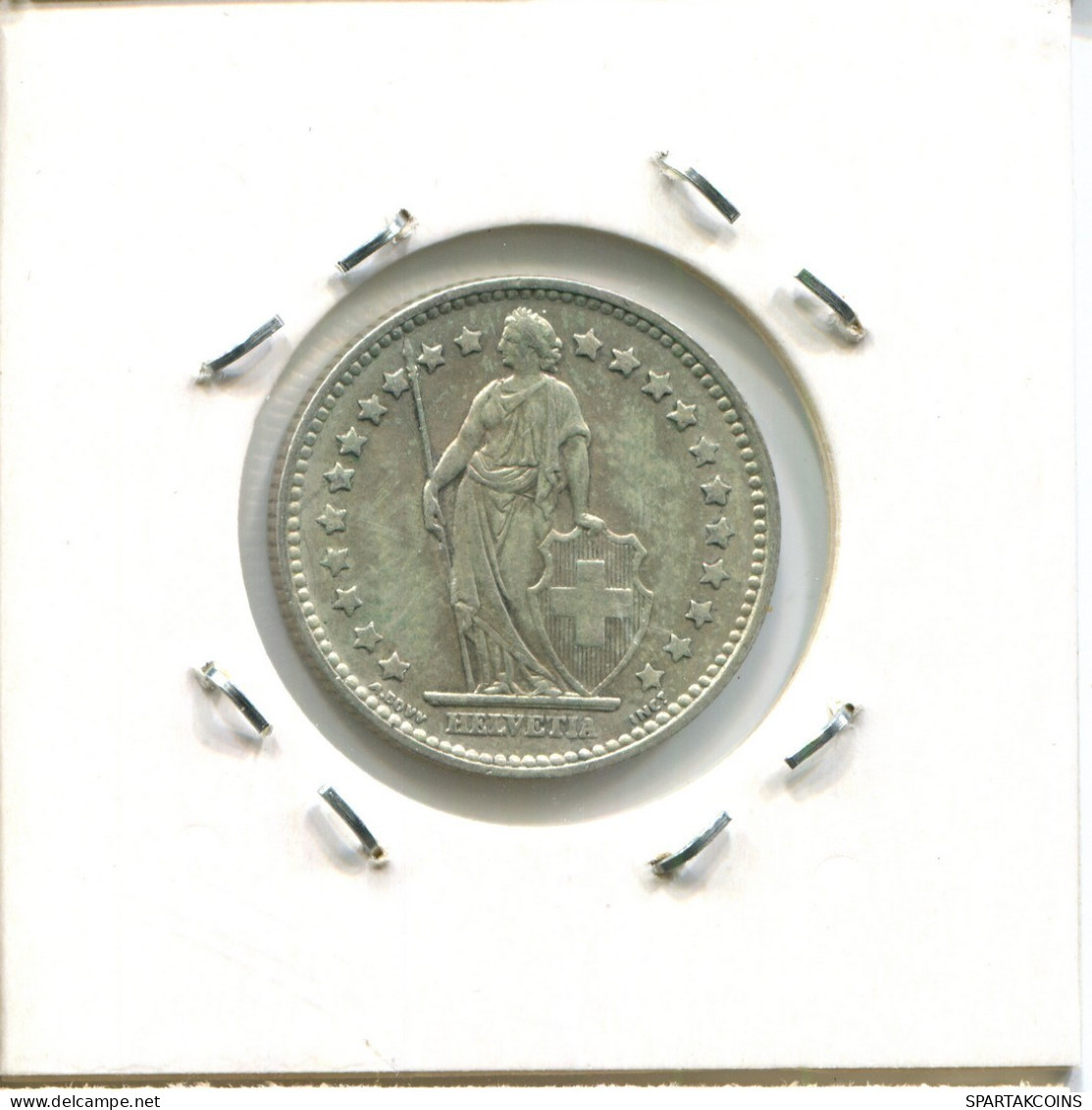 1 FRANC 1957 B SUISSE SWITZERLAND Pièce ARGENT #AY045.3.F.A - Other & Unclassified