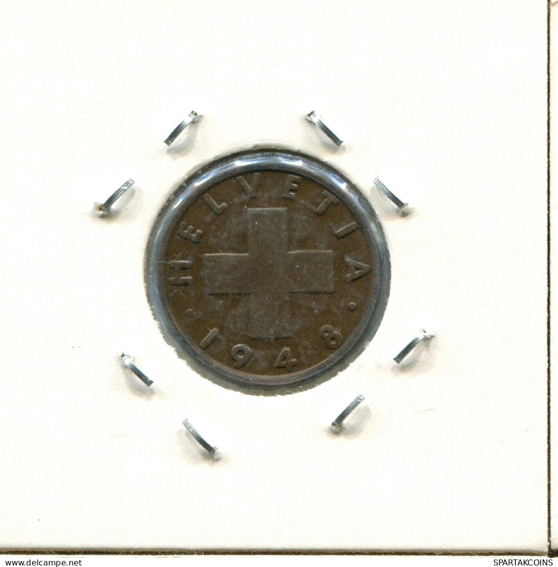 2 RAPPEN 1948 SWITZERLAND Coin #AS493.U.A - Otros & Sin Clasificación