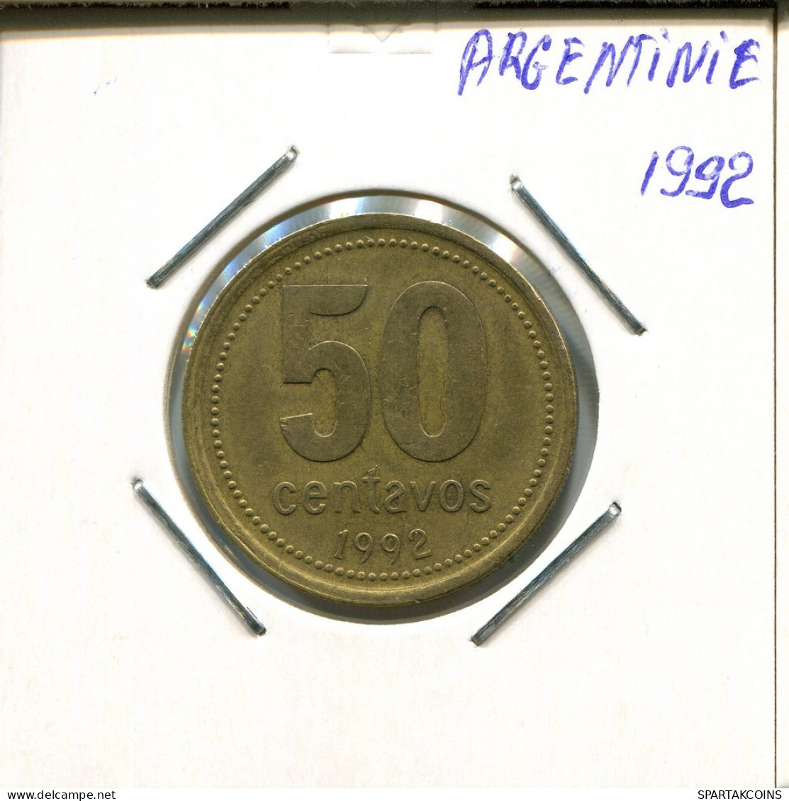50 CENTAVOS 1992 ARGENTINA Coin #AR284.U.A - Argentine