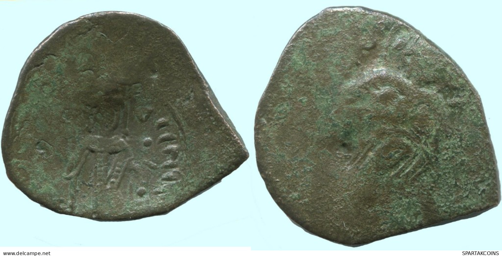 Authentic Original Ancient BYZANTINE EMPIRE Trachy Coin 2g/22mm #AG645.4.U.A - Bizantinas