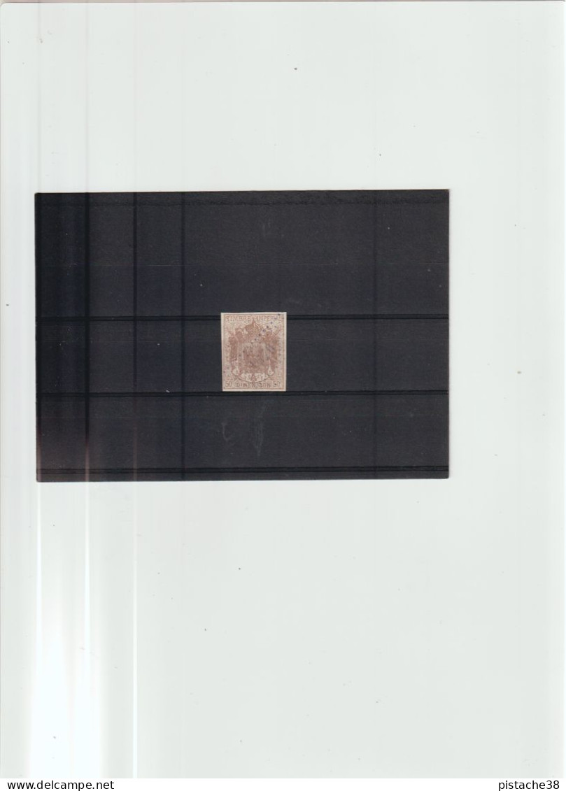 Timbre IMPERIAL De 1864, Dimension 50c. Oblitéré, Couleur Rosée, Voir - Marche Da Bollo