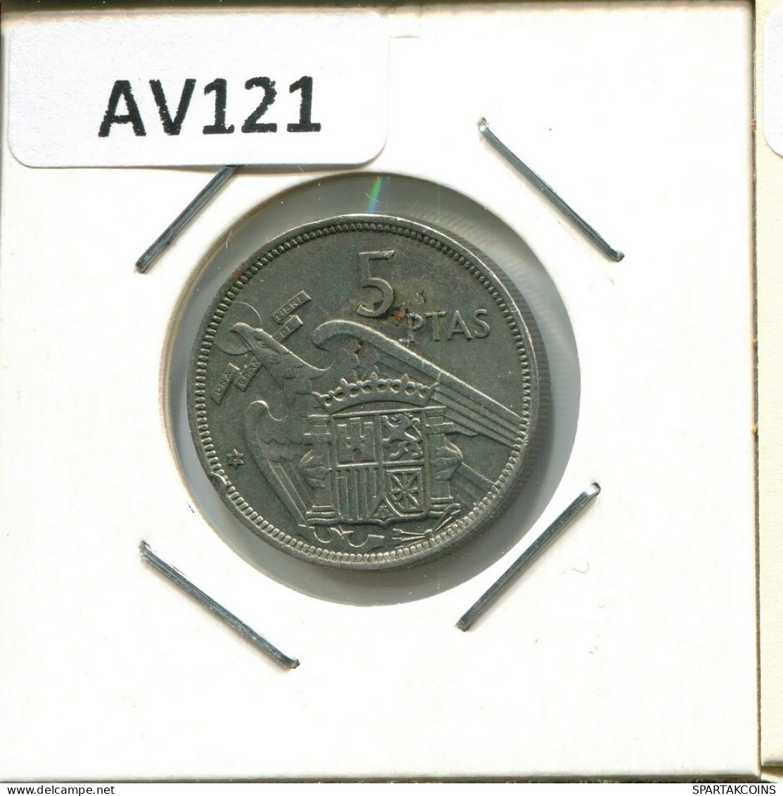 5 PESETAS 1957 ESPAGNE SPAIN Pièce #AV121.F.A - 5 Pesetas