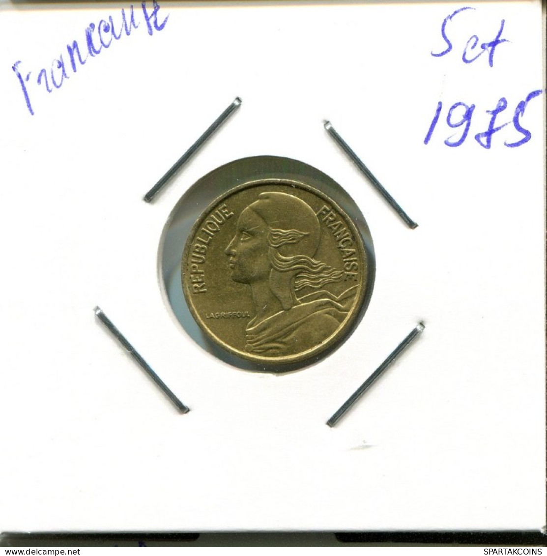 5 CENTIMES 1975 FRANKREICH FRANCE Französisch Münze #AN805.D.A - 5 Centimes