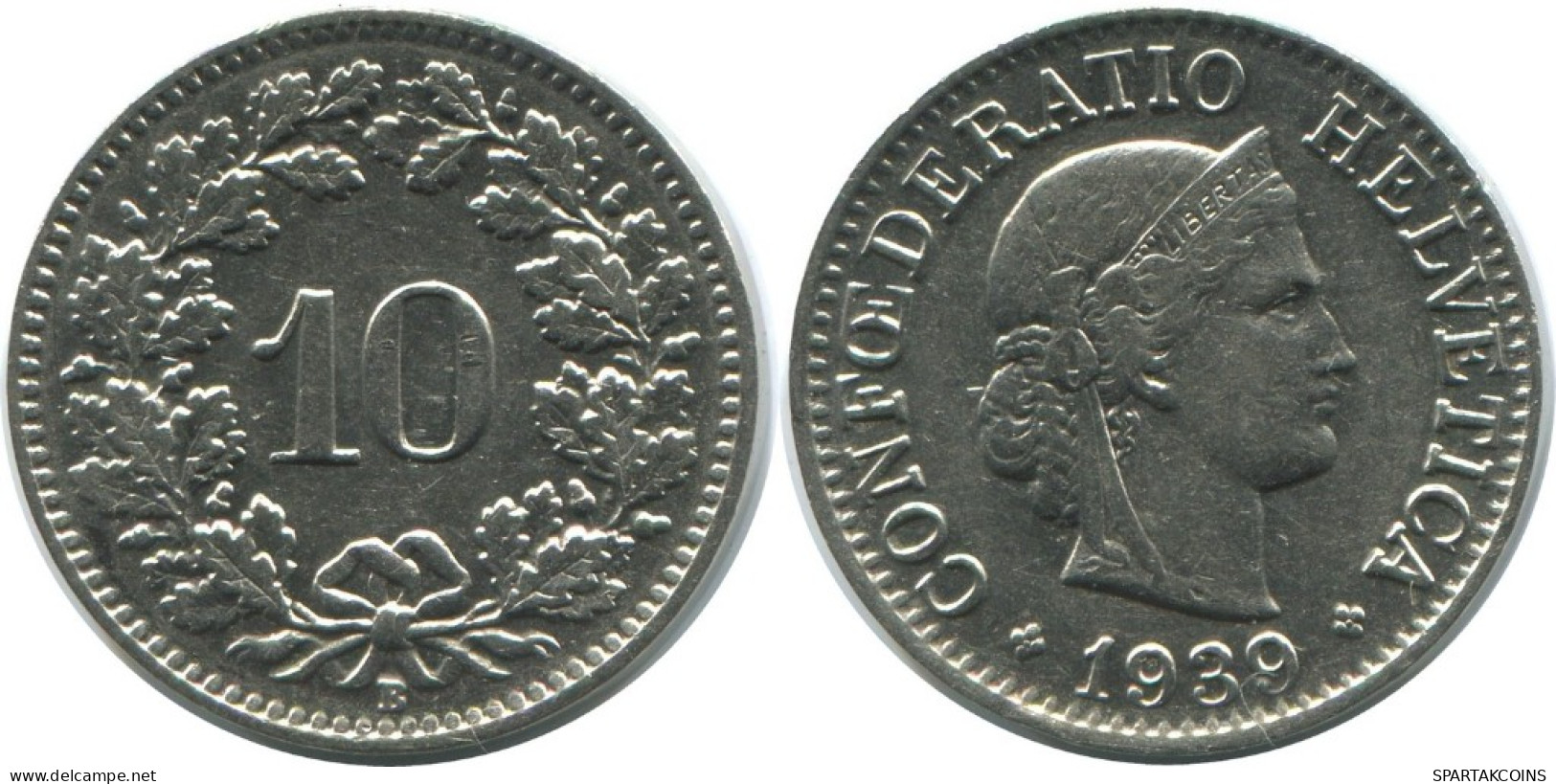 10 RAPPEN 1939 B SWITZERLAND Coin HELVETIA #AD950.2.U.A - Altri & Non Classificati