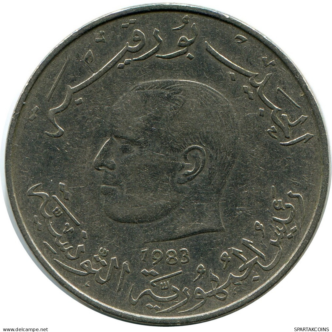 1 DINAR 1983 TUNESIEN TUNISIA Münze #AR046.D.A - Túnez