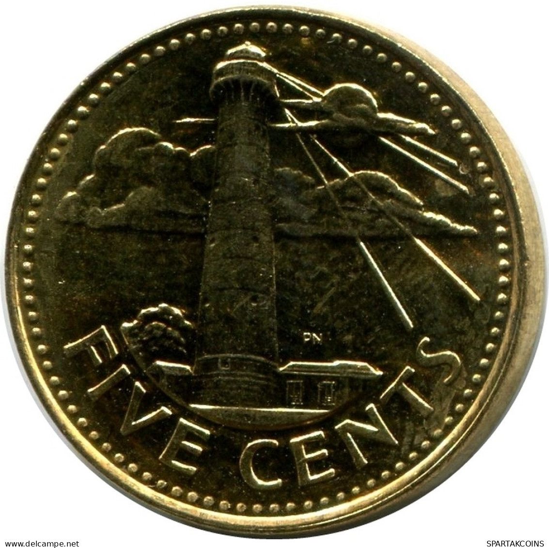 5 CENTS 1997 BARBADOS Coin UNC #M10327.U.A - Barbades