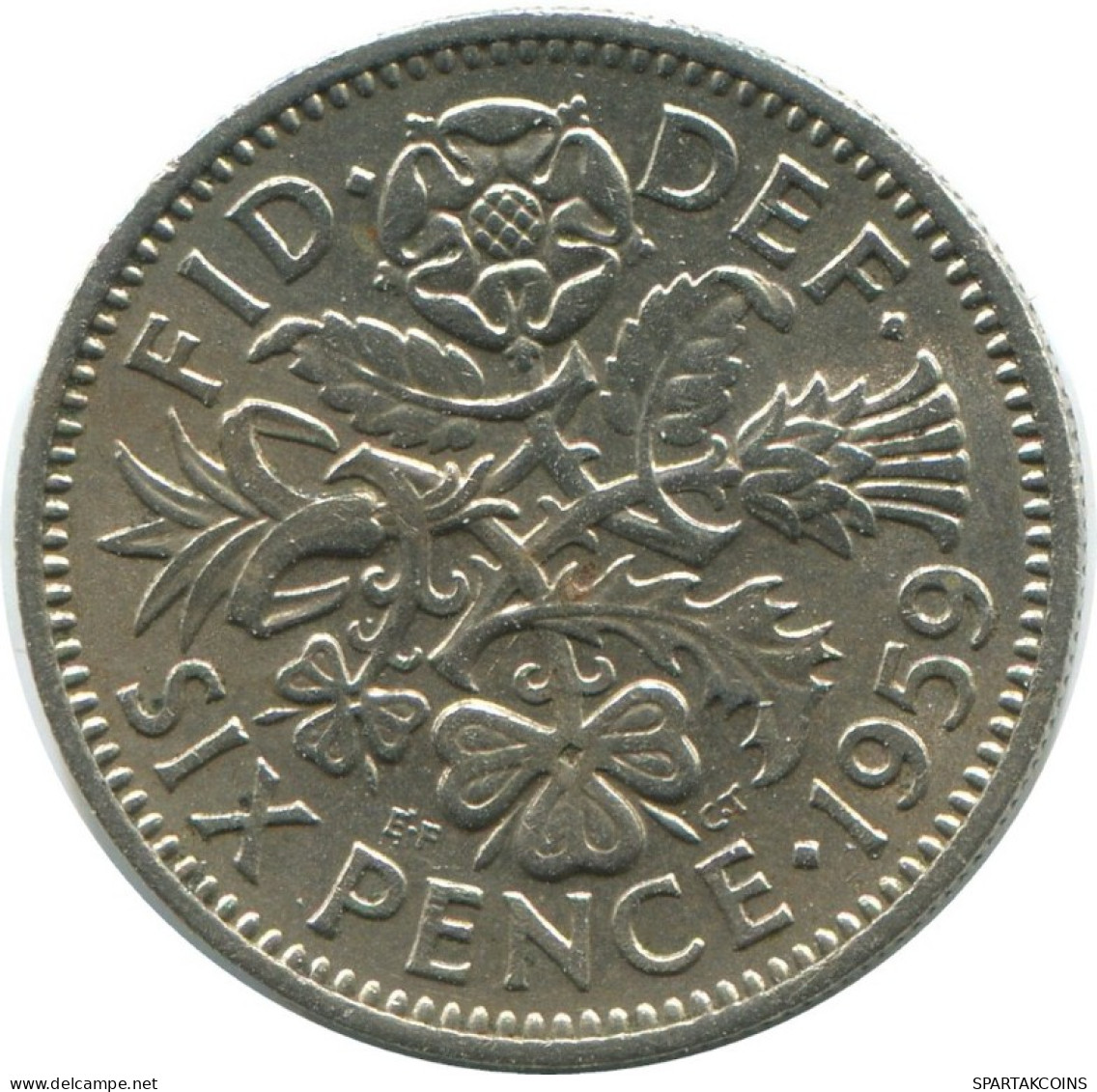 SIXPENCE 1959 UK GROßBRITANNIEN GREAT BRITAIN Münze #AG963.1.D.A - H. 6 Pence