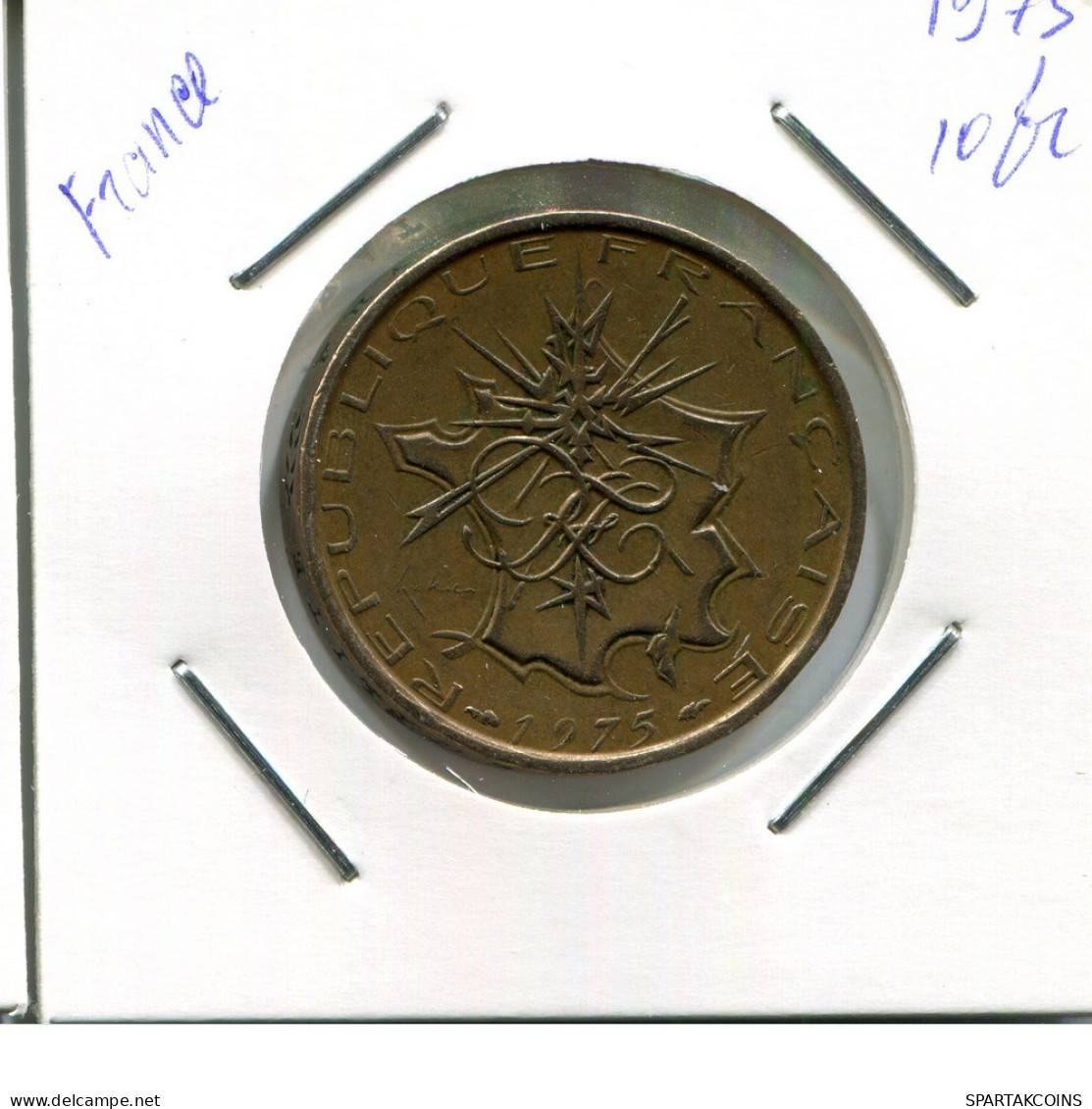 10 FRANCS 1975 FRANCIA FRANCE Moneda #AP038.E.A - 10 Francs