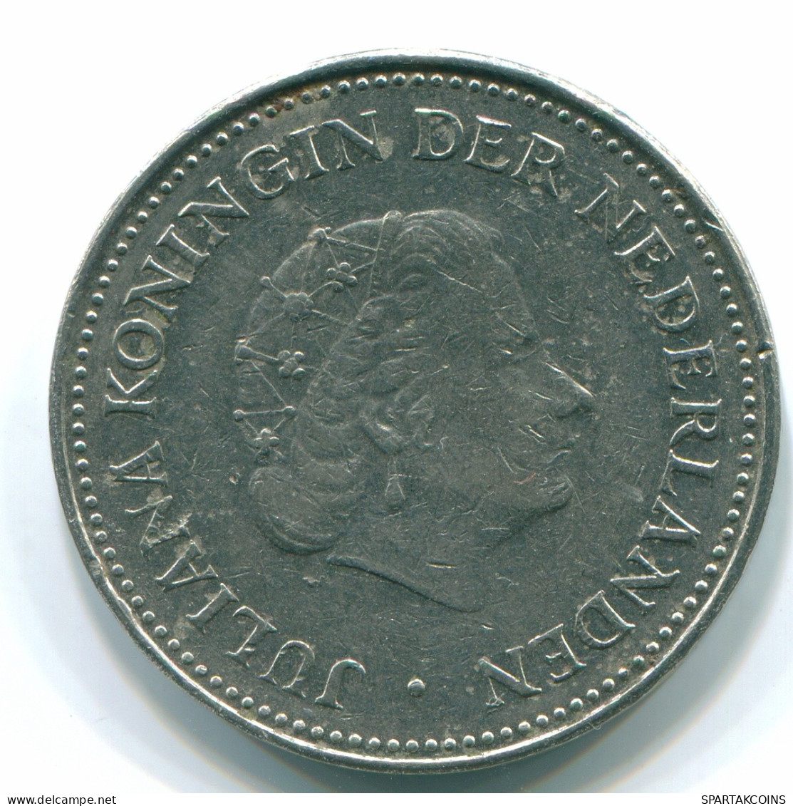 1 GULDEN 1971 NETHERLANDS ANTILLES Nickel Colonial Coin #S11943.U.A - Antilles Néerlandaises