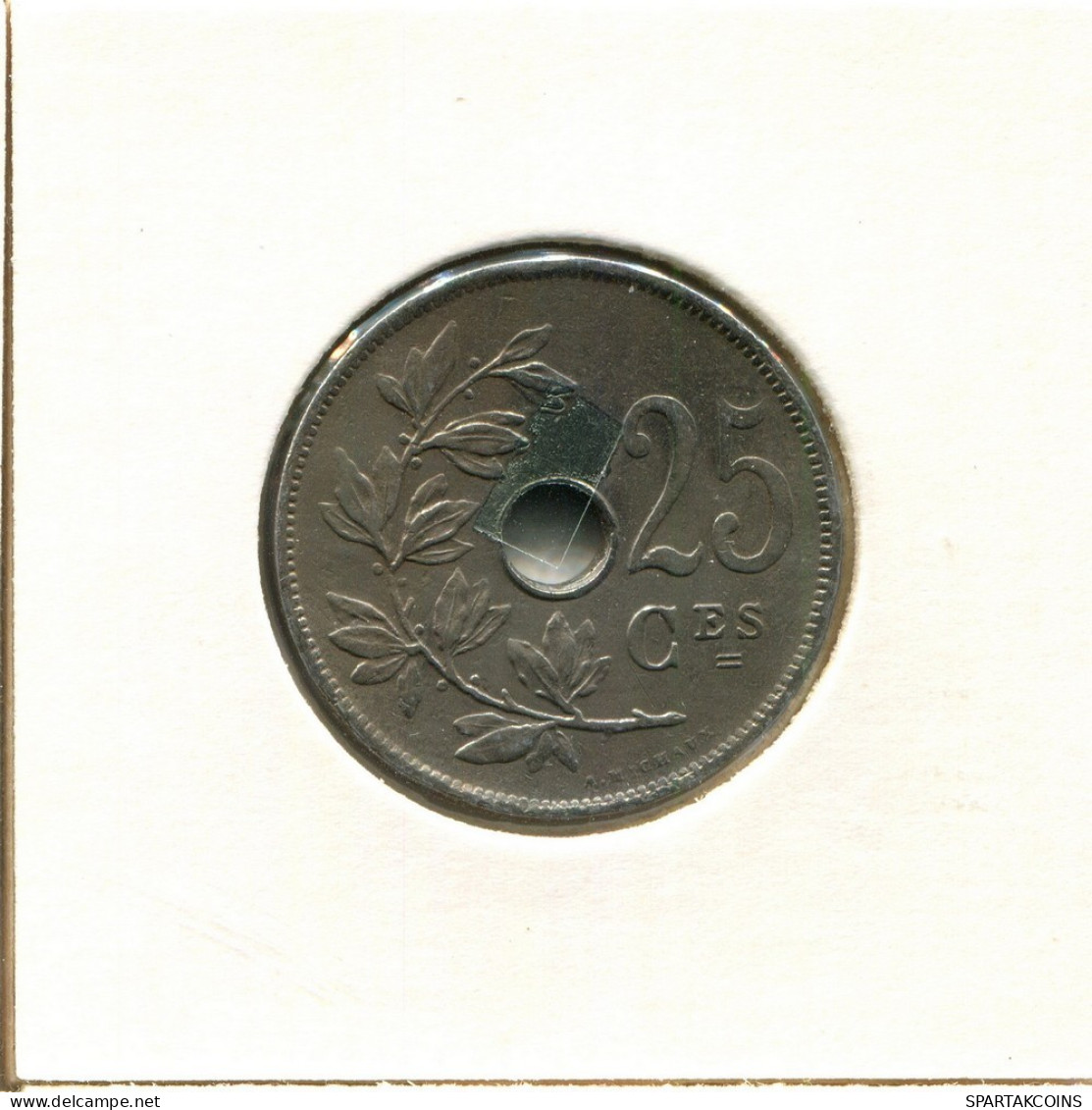 25 CENTIMES 1929 FRENCH Text BELGIUM Coin #BB263.U.A - 25 Cent