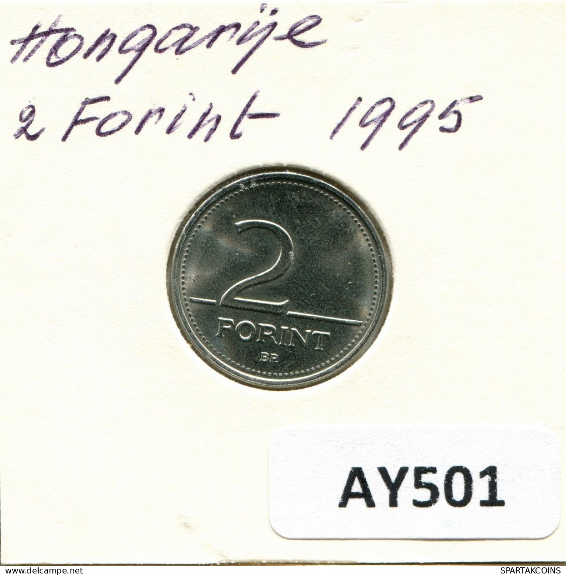 2 FORINT 1995 HUNGARY Coin #AY501.U.A - Ungarn