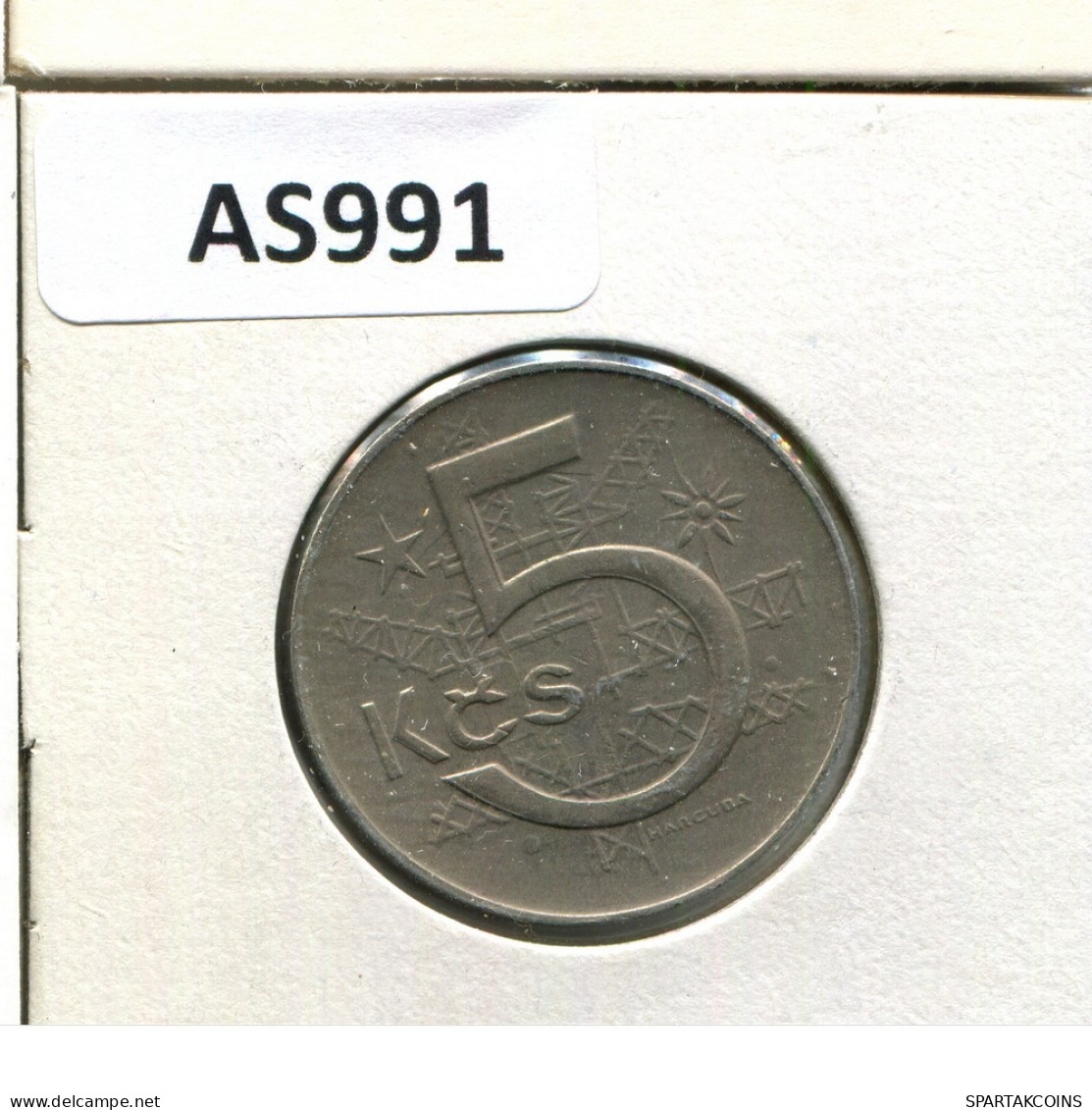 5 KORUN 1983 CHECOSLOVAQUIA CZECHOESLOVAQUIA SLOVAKIA Moneda #AS991.E.A - Checoslovaquia