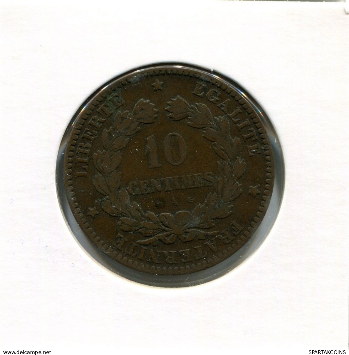 10 CENTIMES 1871 A FRANCIA FRANCE Moneda #AN071.E.A - 10 Centimes