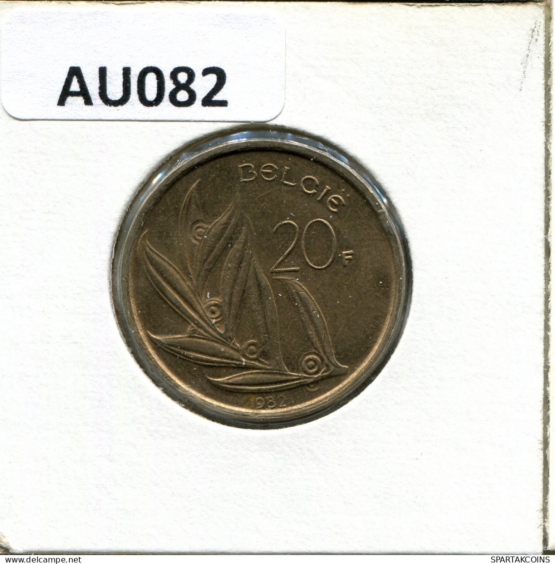 20 FRANCS 1982 DUTCH Text BELGIEN BELGIUM Münze #AU082.D.A - 20 Francs