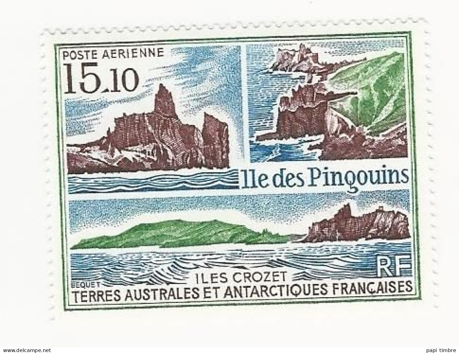 TAAF-1988 L'île Des Pingouins Crozet - N° PA100 Et 101 ** - Posta Aerea