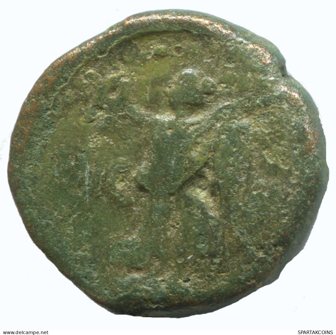 GENUINE ANTIKE GRIECHISCHE Münze 4.6g/18mm #AA060.13.D.A - Griechische Münzen