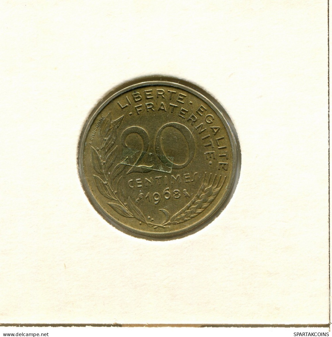20 CENTIMES 1968 FRANKREICH FRANCE Französisch Münze #BB484.D.A - 20 Centimes