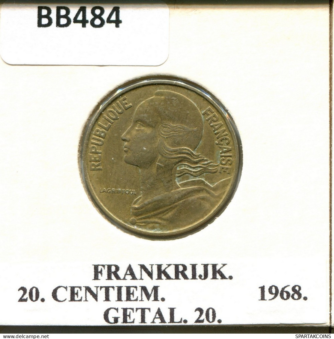 20 CENTIMES 1968 FRANKREICH FRANCE Französisch Münze #BB484.D.A - 20 Centimes