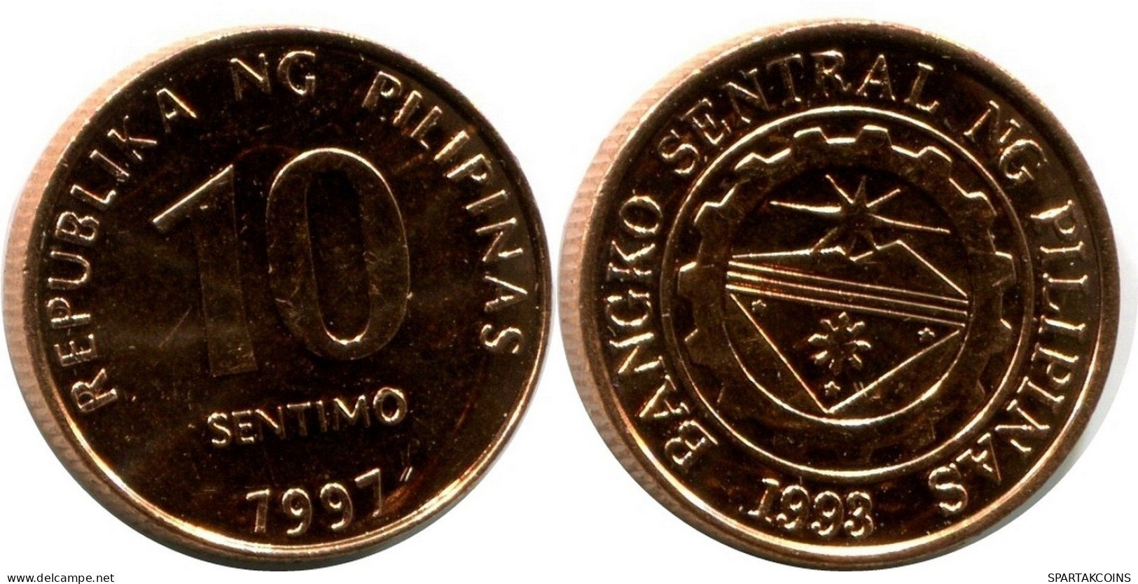10 CENTIMO 1997 FILIPINAS PHILIPPINES UNC Moneda #M10004.E.A - Philippinen
