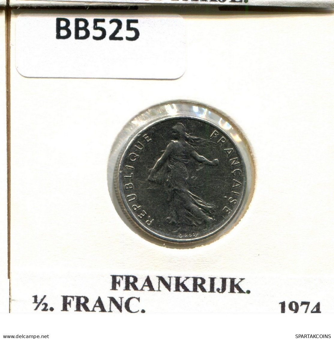 1/2 FRANC 1974 FRANCE Pièce #BB525.F.A - 1/2 Franc