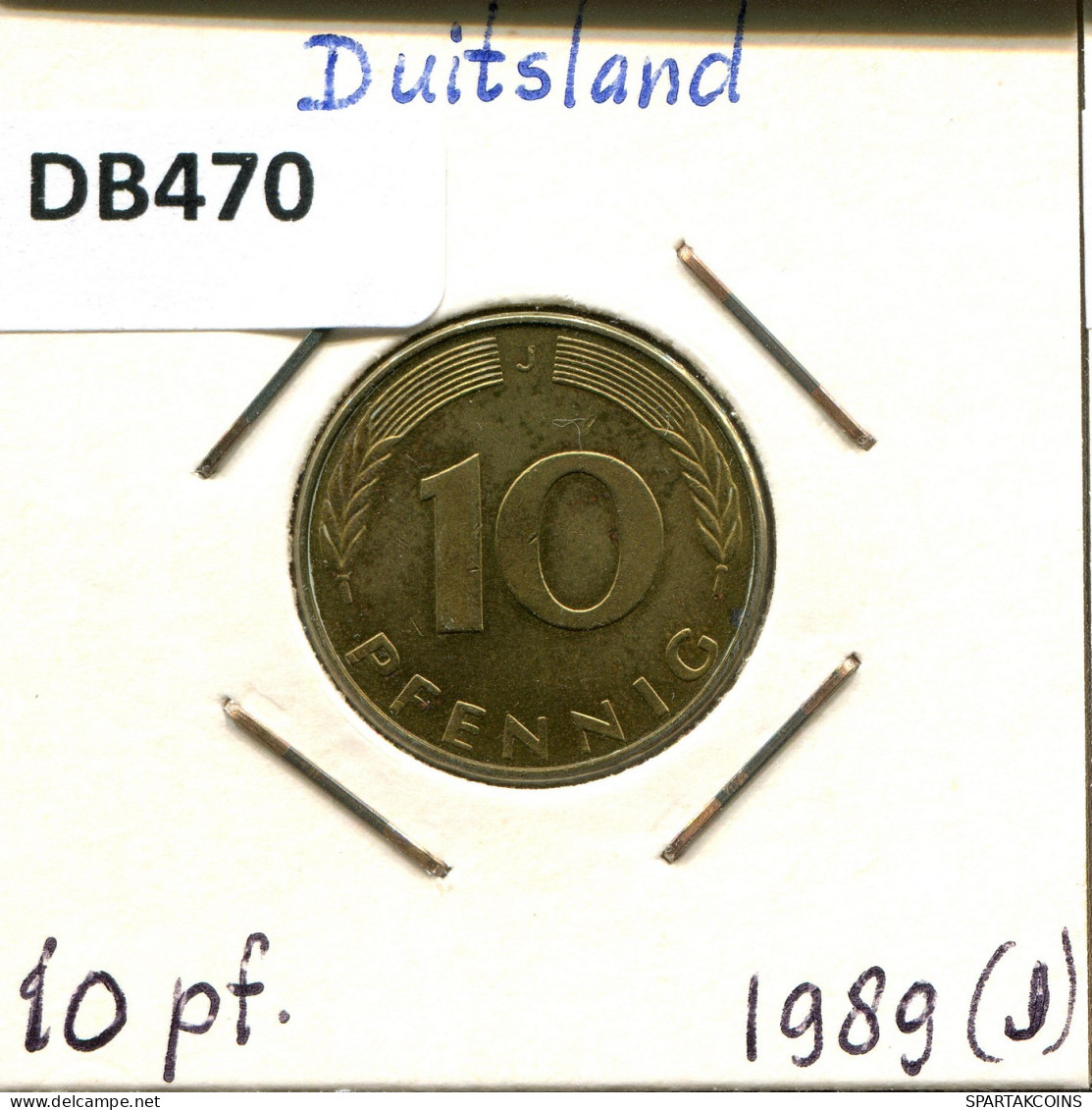 10 PFENNIG 1989 J BRD ALEMANIA Moneda GERMANY #DB470.E.A - 10 Pfennig