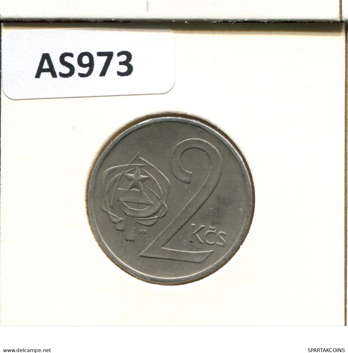 2 KORUN 1973 TSCHECHOSLOWAKEI CZECHOSLOWAKEI SLOVAKIA Münze #AS973.D.A - Checoslovaquia
