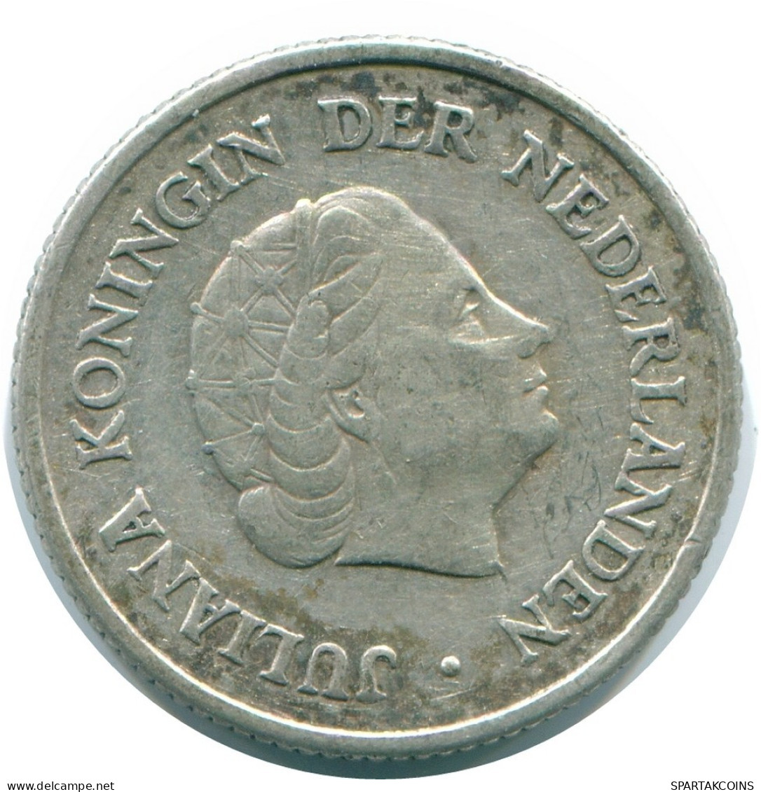 1/4 GULDEN 1960 NIEDERLÄNDISCHE ANTILLEN SILBER Koloniale Münze #NL11070.4.D.A - Antilles Néerlandaises
