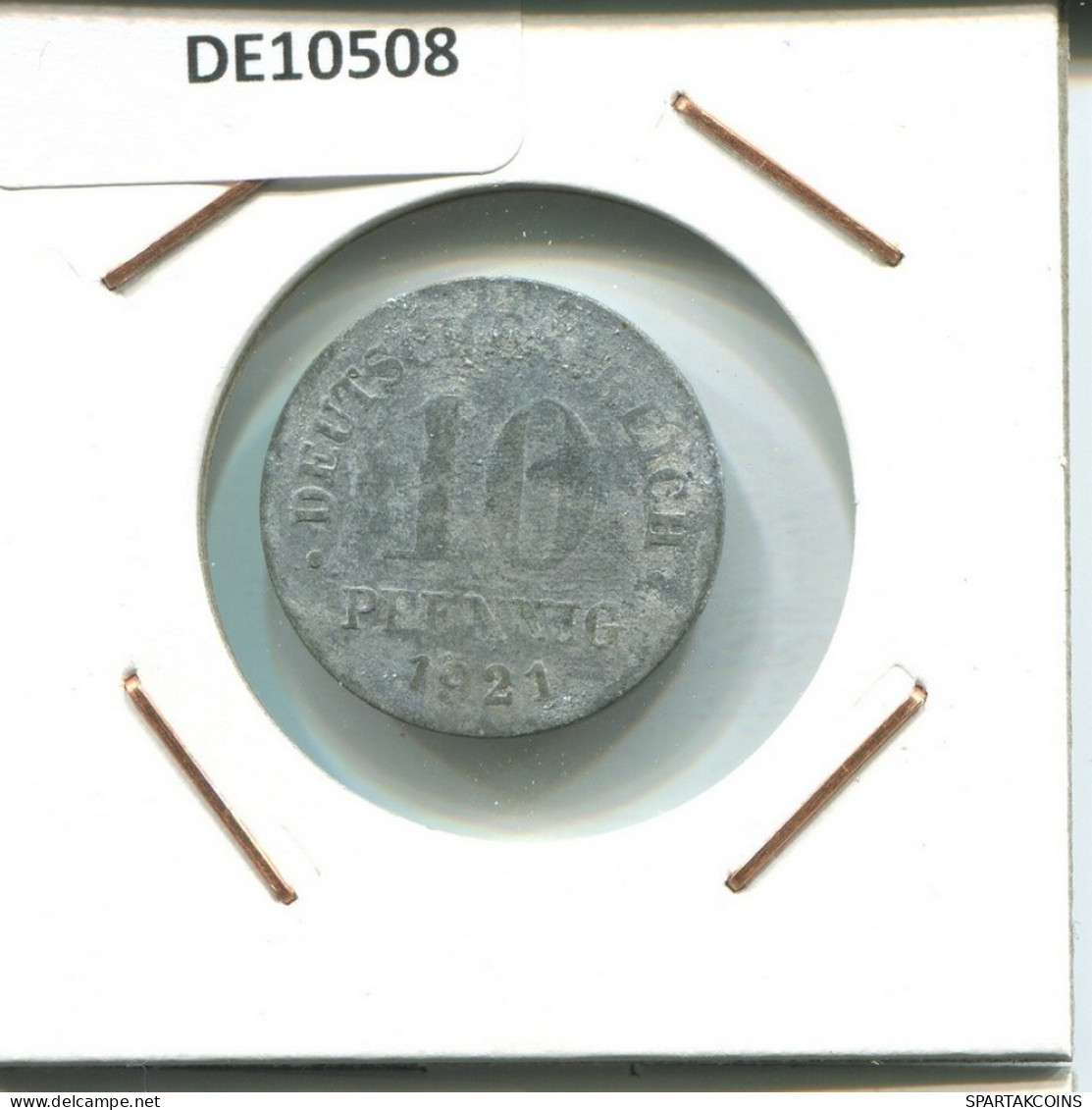 10 PFENNIG 1921 NOTGELD ALLEMAGNE Pièce GERMANY #DE10508.6.F.A - 10 Rentenpfennig & 10 Reichspfennig