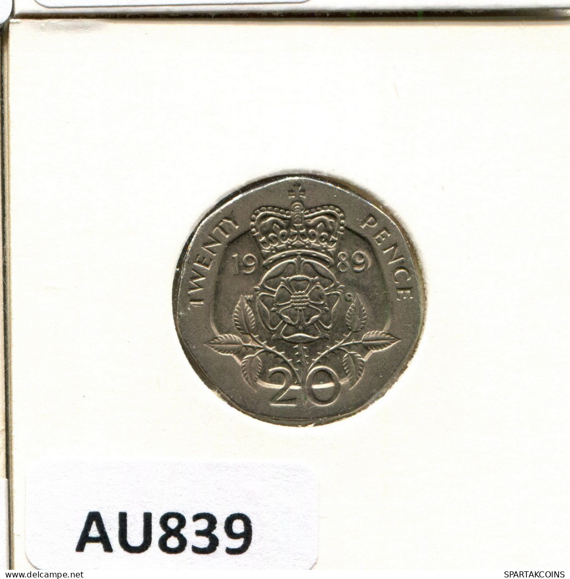 20 PENCE 1989 UK GBAN BRETAÑA GREAT BRITAIN Moneda #AU839.E.A - 20 Pence