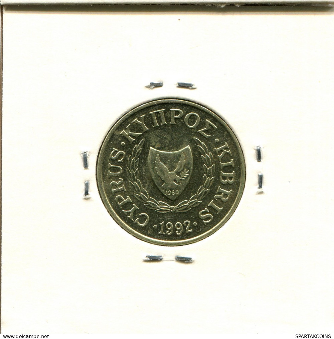5 CENTS 1992 CHIPRE CYPRUS Moneda #AZ905.E.A - Cipro