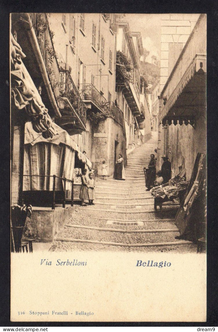 ITALIE - BELLAGIO - Via Serbelloni - Andere & Zonder Classificatie