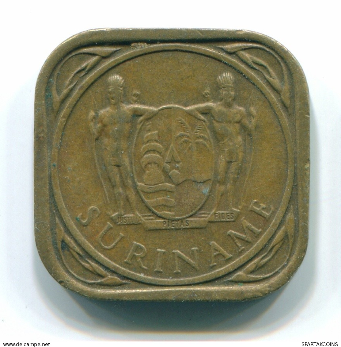 5 CENTS 1971 SURINAME Netherlands Nickel-Brass Colonial Coin #S12883.U.A - Surinam 1975 - ...
