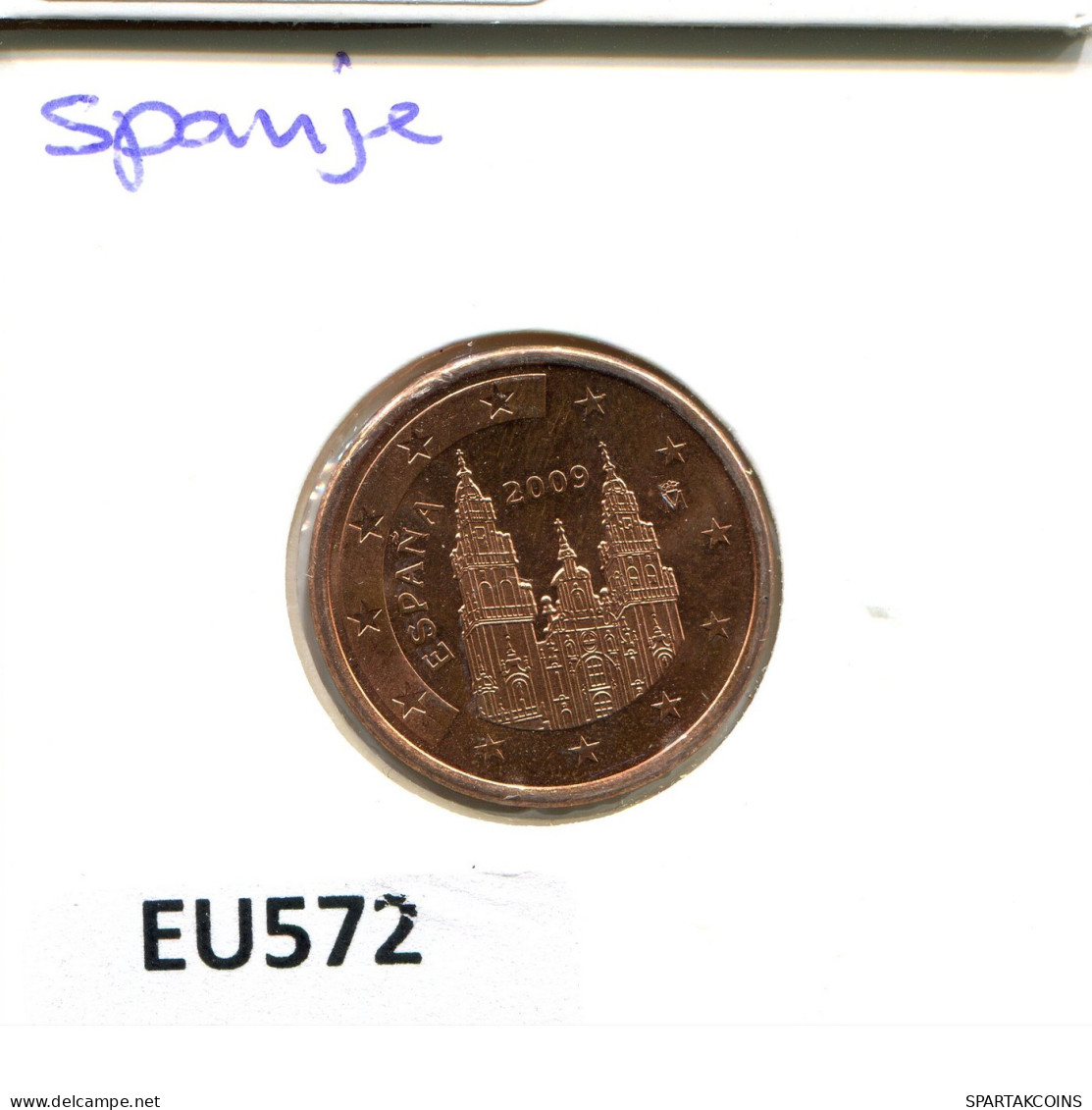 5 EURO CENTS 2009 SPANIEN SPAIN Münze #EU572.D.A - España