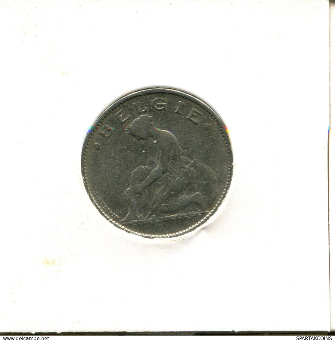 1 FRANC 1922 DUTCH Text BÉLGICA BELGIUM Moneda #AW297.E.A - 1 Franc