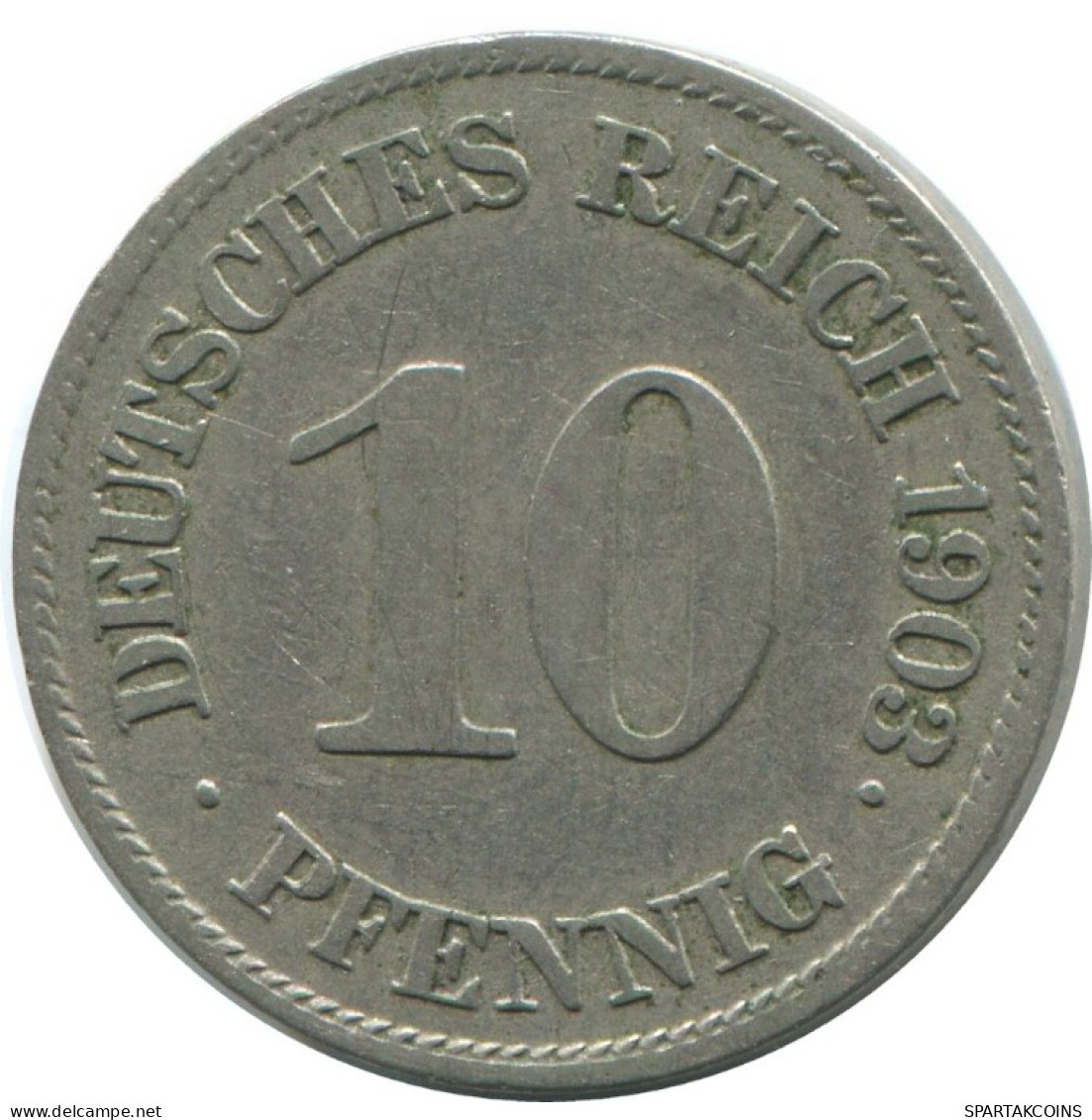 10 PFENNIG 1903 E DEUTSCHLAND Münze GERMANY #AE515.D.A - 10 Pfennig