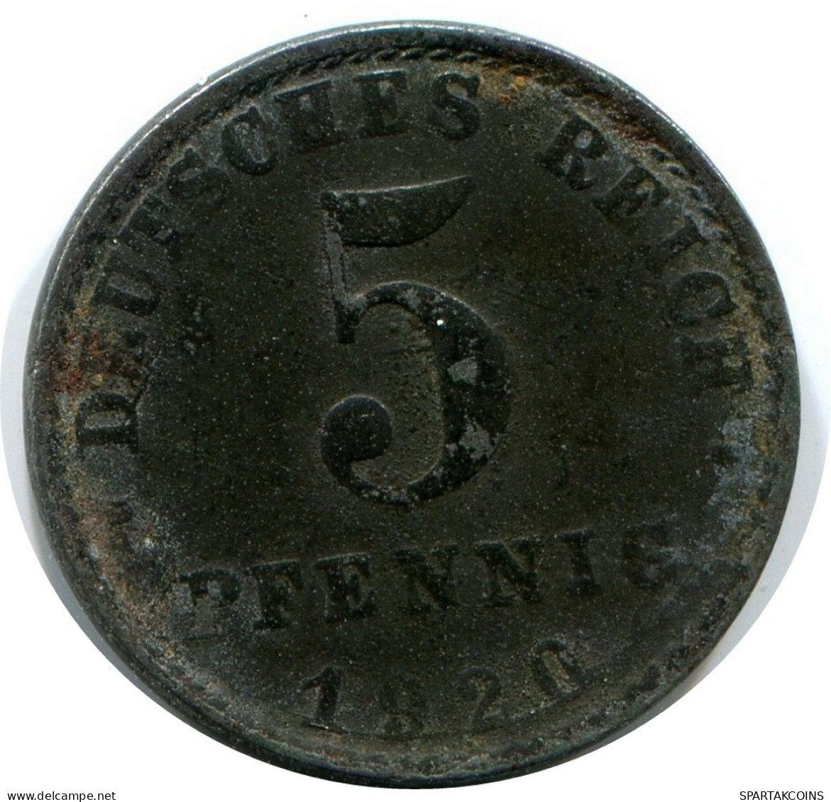 5 PFENNIG 1920 A DEUTSCHLAND Münze GERMANY #AW955.D.A - 5 Renten- & 5 Reichspfennig