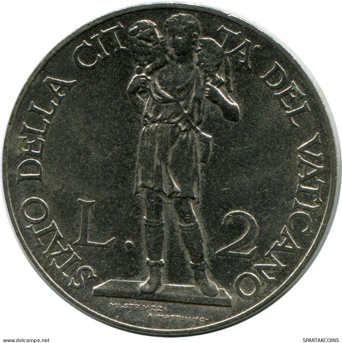 2 LIRE 1937 VATICAN Coin Pius XI (1922-1939) #AH300.16.U.A - Vaticano (Ciudad Del)