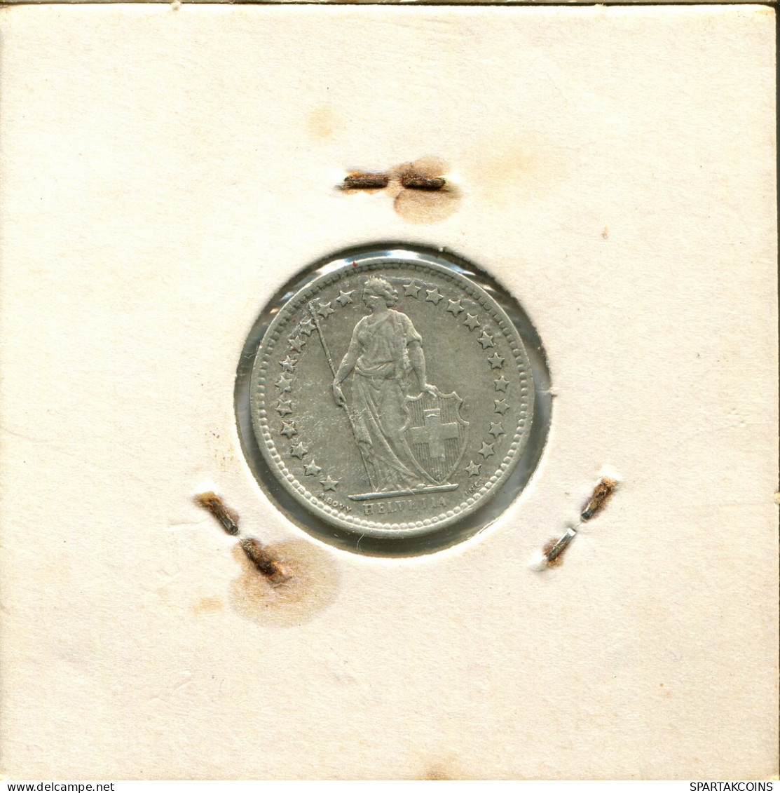 1/2 FRANC 1958 B SWITZERLAND Coin SILVER #AY017.3.U.A - Autres & Non Classés