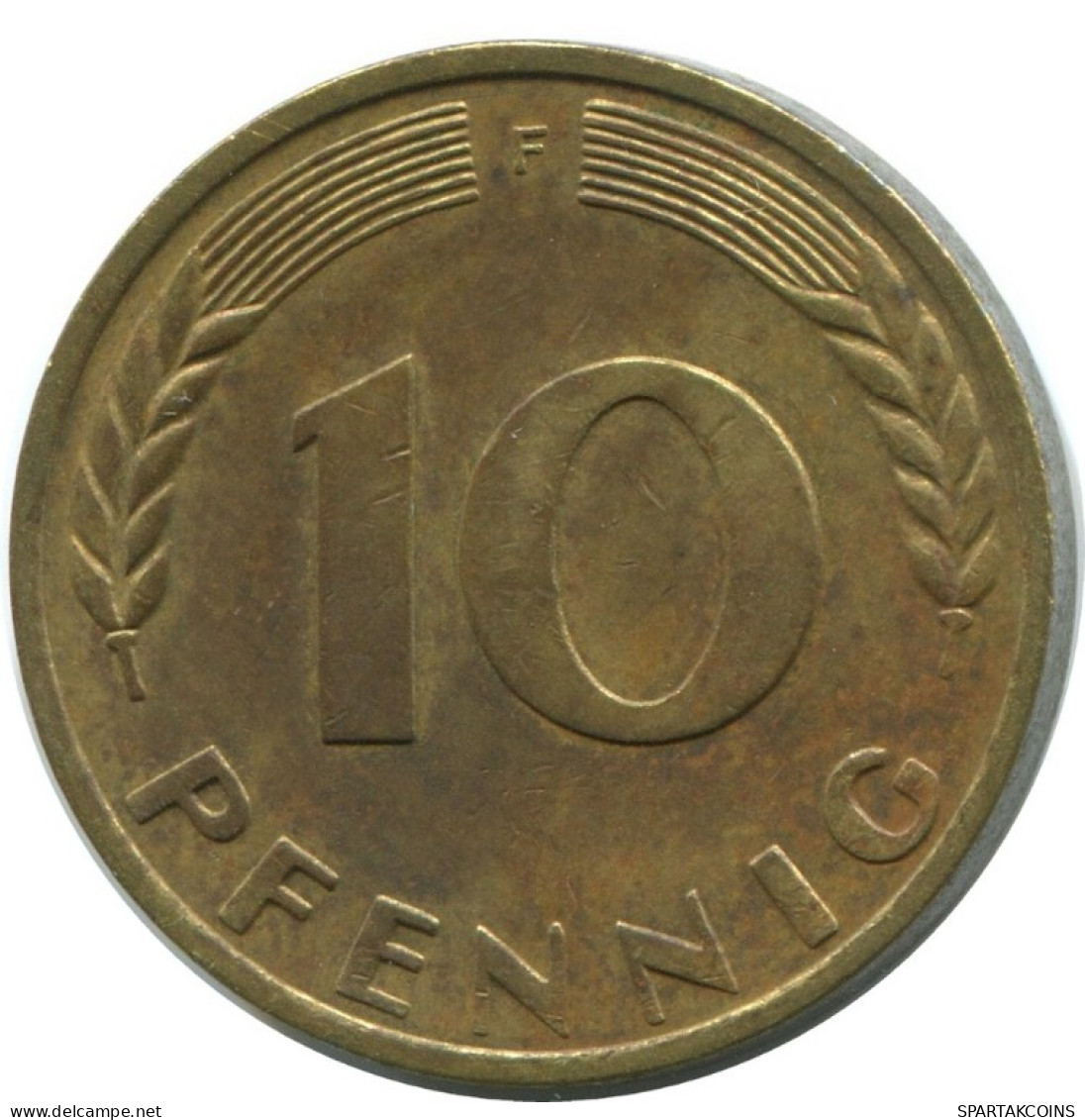 10 PFENNIG 1950 F WEST & UNIFIED GERMANY Coin #AD828.9.U.A - 10 Pfennig