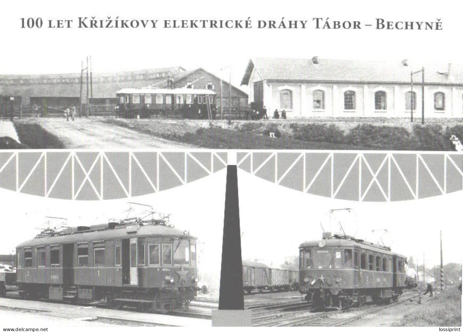 Train, Railway, 100 Years Electric Train Between Tabor And Bechyne - Treni