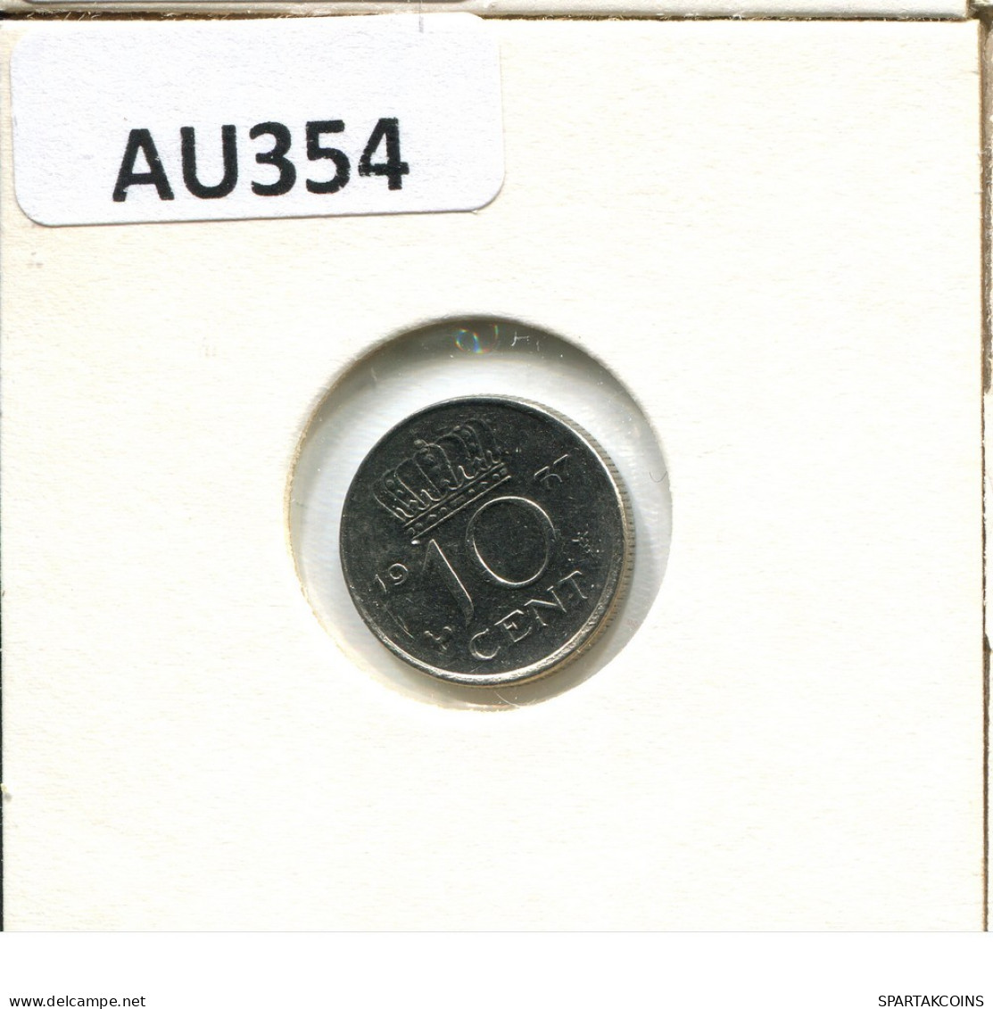 10 CENT 1977 NEERLANDÉS NETHERLANDS Moneda #AU354.E.A - 1948-1980: Juliana