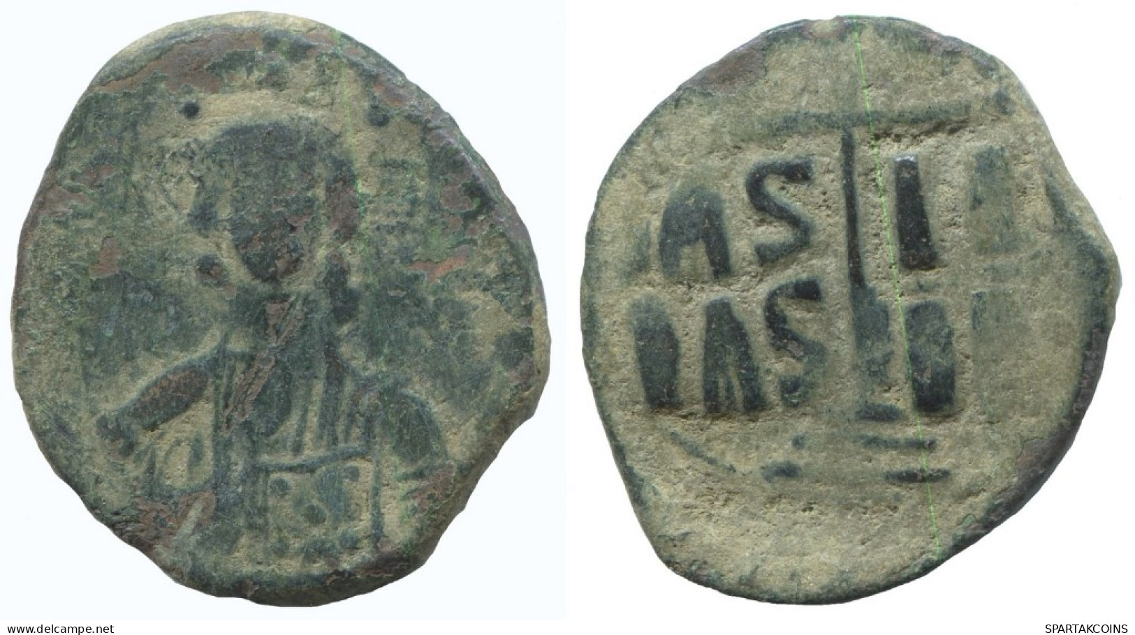 JESUS CHRIST ANONYMOUS CROSS Antique BYZANTIN Pièce 10g/31mm #AA632.21.F.A - Bizantine