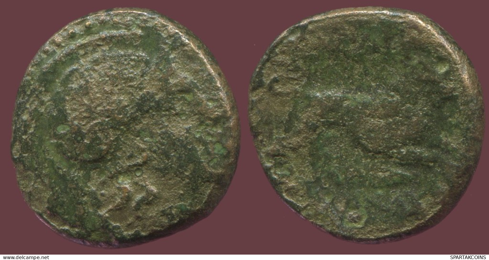 LION Ancient Authentic Original GREEK Coin 4.4g/17mm #ANT1449.9.U.A - Griechische Münzen